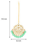 Peora Gold Plated Kundan Pearl Maang Tikka Traditional Jewellery (PF37T7058MNT) — thumbnail 4
