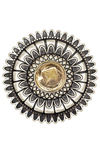 Peora Oxidised Silver Plated Afghani Tribal Vintage Retro Gypsy Adjustable Finger Ring (PF55R16) — thumbnail 2