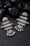 Peora Silver Plated Brass Ethnic Earrings Jewellary - Gold — thumbnail 2