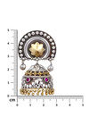 Peora Silver Plated Brass Ethnic Earrings Jewellary - Pink — thumbnail 3