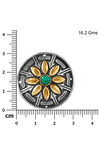 Peora Silver Plated Brass Ethnic Earrings Jewellary - Green — thumbnail 4