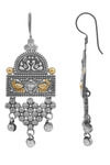Peora Silver Plated Brass Ethnic Earrings Jewellary - Silver — thumbnail 5
