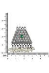 Peora Silver Plated Brass Ethnic Earrings Jewellary - Green — thumbnail 3