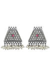 Peora Silver Plated Brass Ethnic Earrings Jewellary - Pink — thumbnail 5