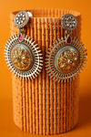 Peora Silver Plated Brass Ethnic Earrings Jewellary - Pink — thumbnail 2
