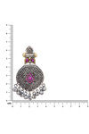 Peora Silver Plated Brass Ethnic Earrings Jewellary - Pink — thumbnail 3