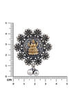Peora Silver Plated Brass Ethnic Earrings Jewellary - Black — thumbnail 4