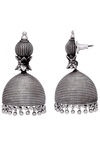 Peora Silver Plated Brass Ethnic Earrings Jewellary - Silver — thumbnail 4