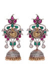 Peora Silver Plated Brass Ethnic Earrings Jewellary - Assorted — thumbnail 3