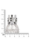 Peora Silver Plated Brass Ethnic Earrings Jewellary - Black — thumbnail 4