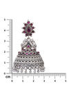 Peora Silver Plated Brass Ethnic Earrings Jewellary - Pink — thumbnail 3