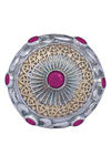 Peora Silver Plated Brass Ethnic Rings Jewellary - Pink — thumbnail 5