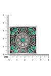 Peora Silver Plated Brass Ethnic Rings Jewellary - Green — thumbnail 4