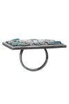 Peora Silver Plated Brass Ethnic Rings Jewellary - Green — thumbnail 5