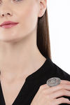 Peora Silver Plated Brass Ethnic Rings Jewellary - Silver — thumbnail 1
