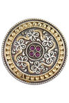 Peora Silver Plated Brass Ethnic Rings Jewellary - Magenta — thumbnail 3