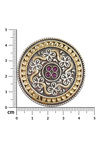 Peora Silver Plated Brass Ethnic Rings Jewellary - Magenta — thumbnail 4