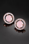 Peora Rose Gold Plated Alloy Party Earrings Jewellary - Pink — thumbnail 2