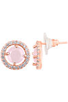 Peora Rose Gold Plated Alloy Party Earrings Jewellary - Pink — thumbnail 5