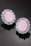 Peora Silver Plated Alloy Party Earrings Jewellary - Pink — thumbnail 2