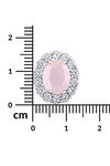 Peora Silver Plated Alloy Party Earrings Jewellary - Pink — thumbnail 4
