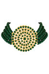 Peora Gold Plated Brass Party Jewellary Sets Jewellary - Green — thumbnail 5