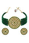Peora Gold Plated Brass Party Jewellary Sets Jewellary - Green — thumbnail 6