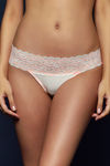 Zivame Zero Coverage Low Rise Thong- Ivory  — thumbnail 1