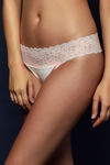 Zivame Zero Coverage Low Rise Thong- Ivory  — thumbnail 2