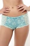 Zivame Lace Embrace Semi Sheer Boyshort Brief-Blue — thumbnail 4