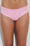 Zivame Low Waist Cheeky Lace Brief-Pink — thumbnail 2