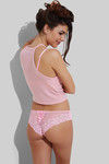 Zivame Low Waist Cheeky Lace Brief-Pink — thumbnail 5