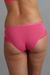 Zivame Scallop Lace Mid Rise Hipster Panty- Pink — thumbnail 2