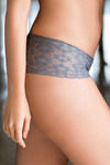 Zivame All That Lace Low Rise Cheeky Panty-Grey — thumbnail 3