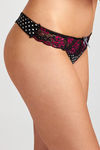 Zivame Front Lace Touch Bikini Panty-Black — thumbnail 3