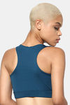 Urban Hug Single Layered Non Wired Medium Coverage Strapless Bra - Ocean Blue — thumbnail 2