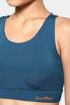 Urban Hug Single Layered Non Wired Medium Coverage Strapless Bra - Ocean Blue — thumbnail 3