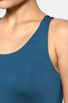 Urban Hug Single Layered Non Wired Medium Coverage Strapless Bra - Ocean Blue — thumbnail 3