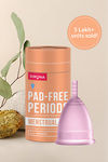 Sirona Reusable Menstrual Cup - Pink Blue Purple — thumbnail 2