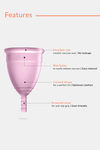 Sirona Reusable Menstrual Cup - Pink Blue Purple — thumbnail 4