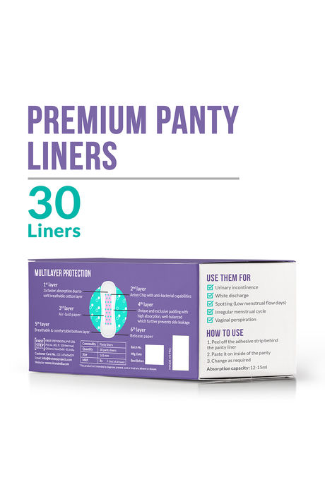 Sirona Ultra-Thin Premium Panty Liners (Regular Flow) – Pack of 30 - White — image 7