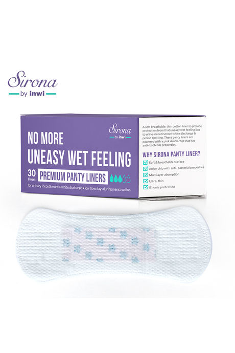 Sirona Ultra-Thin Premium Panty Liners (Regular Flow) – Pack of 30 - White — image 8