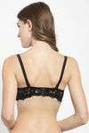 PrettyCat Padded Wired T-Shirt Bra - Black — thumbnail 5