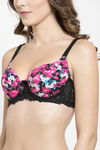PrettyCat Padded Wired T-Shirt Bra - Black — thumbnail 6