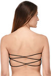 PrettyCat Double Layered Wirefree with Removable Pad Strapless Bra - Black — thumbnail 3