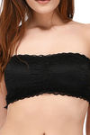 PrettyCat Double Layered Wirefree with Removable Pad Strapless Bra - Black — thumbnail 4
