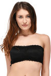 PrettyCat Double Layered Wirefree with Removable Pad Strapless Bra - Black — thumbnail 5