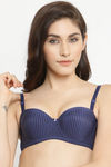 PrettyCat Padded Wired Strapless Push-Up Bra - Blue — thumbnail 1