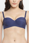PrettyCat Padded Wired Strapless Push-Up Bra - Blue — thumbnail 6