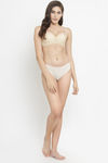 PrettyCat Padded Wired Strapless Push-Up Bra - Beige — thumbnail 4